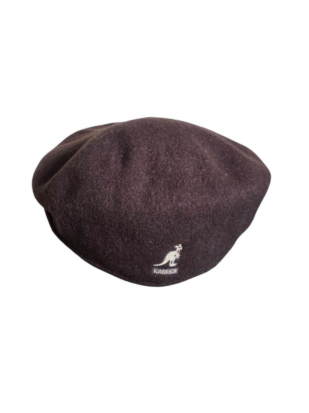 Kangol Brown Newsboy Wool Hat Size Large